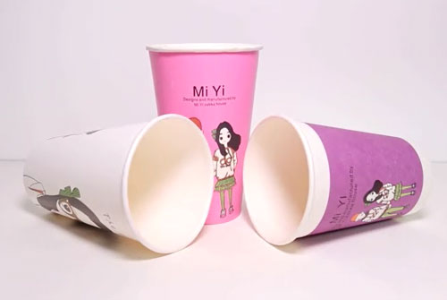 Sun Paper cup detail display
